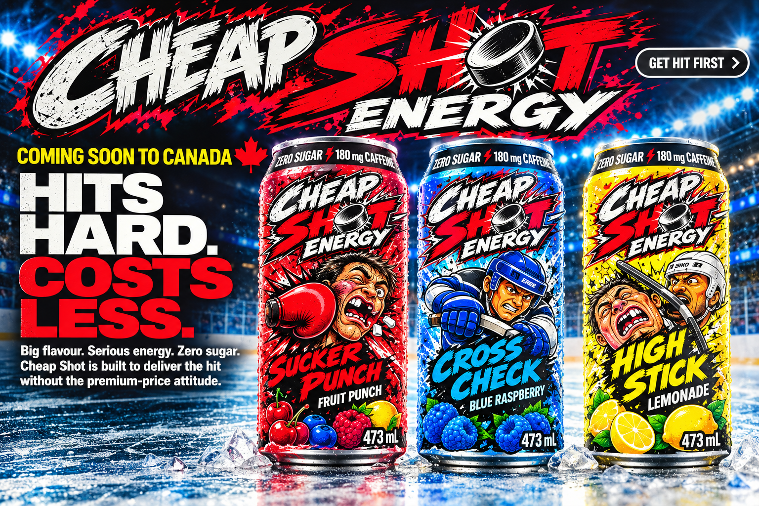 Cheap Shot Energy — Coming Soon to Canada — Hits Hard. Costs Less.